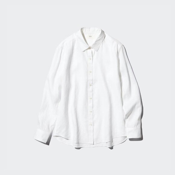 Uniqlo Linen Shirt - White - Brand new without tags - Picture 1 of 1